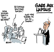 Conférence de presse de Hollande : quelle question ? - Dessin de Deligne