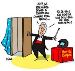 Hollande : le changement, c'est dans la vie privée - Dessin de Deligne