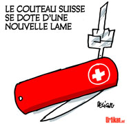 Les Suisses votent contre «l'immigration de masse» - Dessin de Deligne