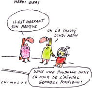 Le premier greffé d'un coeur artificiel est décédé - Dessin de Chimulus