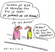 Journée de la femme : 90 ans de lutte - Dessin de Chimulus