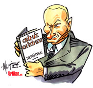 Le scénario russe de Vladimir Poutine pour l'Ukraine - Dessin de Mutio