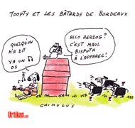 Quand Sarkozy et Herzog évoquent "ces bâtards" de juges - Dessin de Chimulus