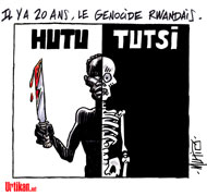 France-Rwanda : il est grand temps d'ouvrir les archives - Dessin de Mutio