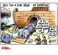 Le socialisme prend l'eau - Dessin de Mutio