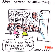 « Hollande ça suffit » : l'extrême-gauche manifeste à Paris - Dessin de Chimulus