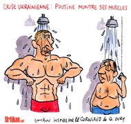 Ukraine : les pro-russes appellent Poutine à la rescousse - Dessin de Cambon