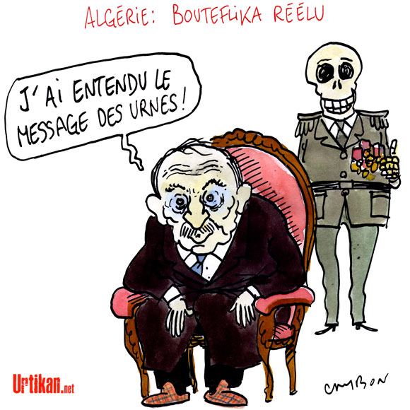Algérie : les pro-Bouteflika exultent - Dessin de Cambon