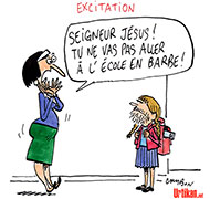 Journée de la jupe à Nantes - Dessin de Cambon