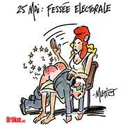 L'interdiction de la fessée exclue de la loi famille - Dessin de Mutio