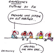 La claque électoral FN - Dessin de Chimulus