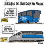 La grève SNCF est reconduite - Dessin de Deligne