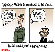 Nicolas Sarkozy en garde à vue - Dessin de Deligne