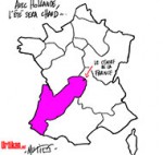 Réforme territoriale : vers une fusion Limousin-Aquitaine ? - Dessin de Mutio