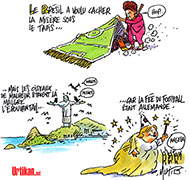 Coupe du monde 2014 : le cauchemar brésilien - Dessin de Mutio