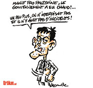 Valls : une "minorité de forces radicales" - Dessin de Lacombe
