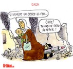 Cessez-le-feu de douze heures à Gaza entre Israël et le Hamas - Dessin de Cambon