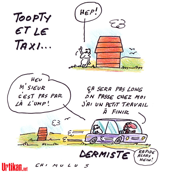 Humour et Taxi - Dessin de Chimulus