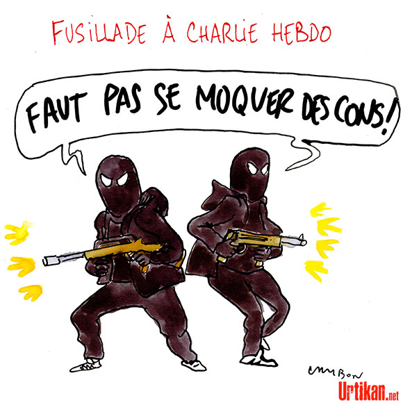 Charlie Hebdo : Jour de deuil pour la liberté d'expression - Dessin de Cambon