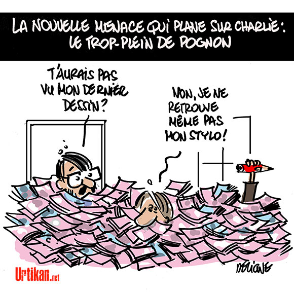 Records de vente pour "Charlie Hebdo" - Dessin de Deligne