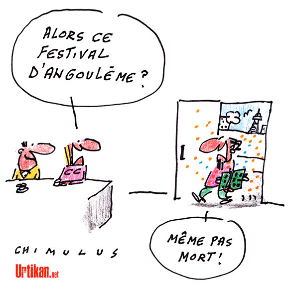 Le festival de la BD d’Angoulême, entre hommages et distinctions - Dessin de Chimulus