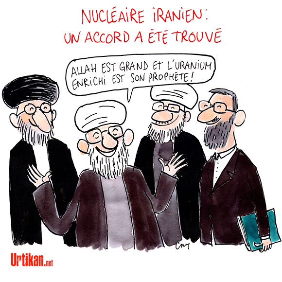 Nucléaire iranien : douze ans de négociations - Dessin de Cambon