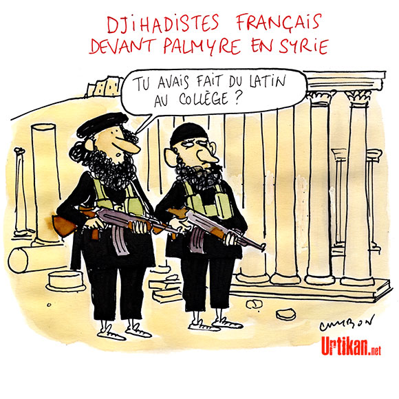 Plus de 1400 Français ou résidents engagés dans le djihad - Dessin de Cambon