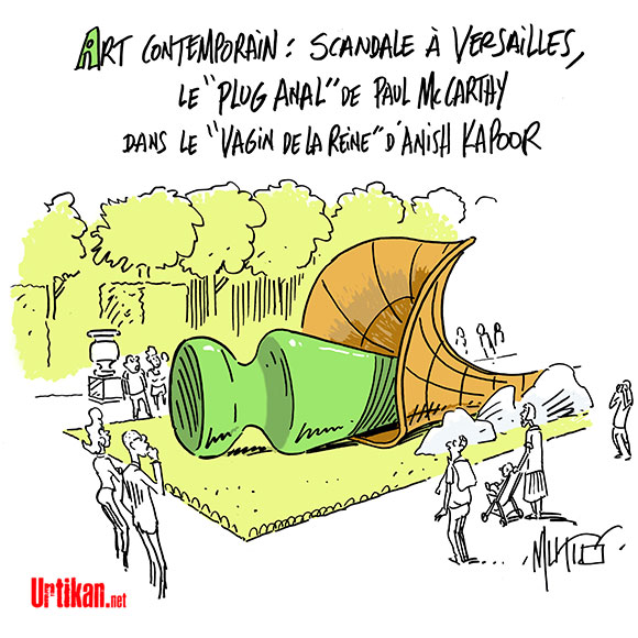 L'art comptant pour rien à Versailles - Dessin de Mutio