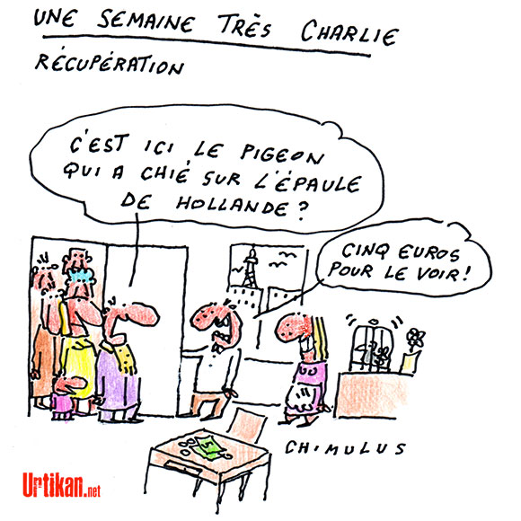 Commémorations Charlie Hebdo - Dessin de Chimulus