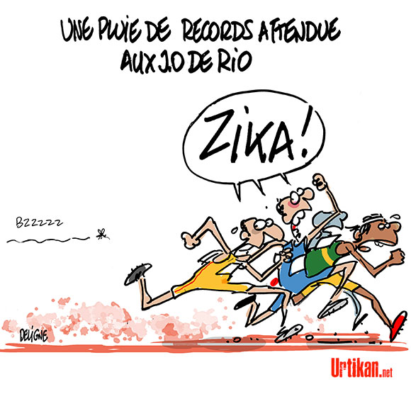 Zika va-t-il faire fuir les athlètes américains des JO de Rio? - Dessin de Deligne
