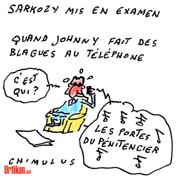 Affaire Bygmalion : Sarkozy mis en examen - Dessin de Chimulus
