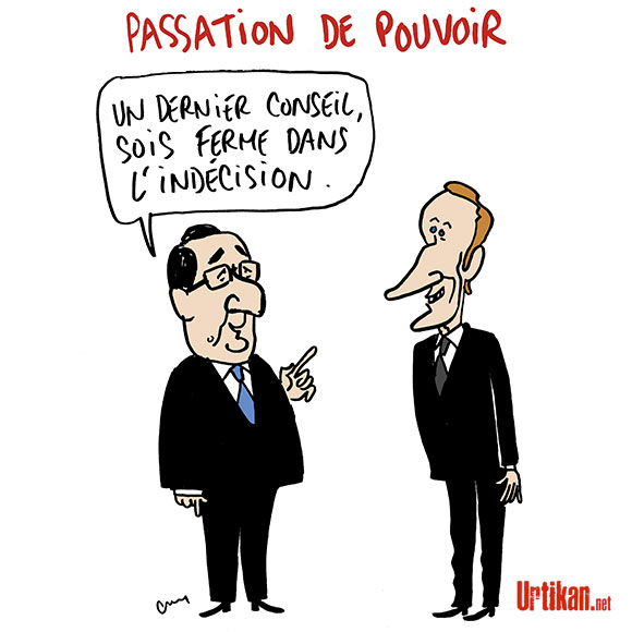 Investiture d’Emmanuel Macron à l’Elysée - Dessin de Cambon