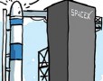 SpaceX va retenter de lancer son premier vol habité ce samedi - Dessin de Deligne
