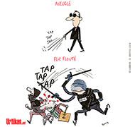 Quand c'est flou, c'est qu'il y a un loup - Dessin de Cambon