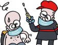 Vaccination : les pompiers en renfort -  Dessin de Lasserpe