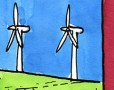 Le débat sur les éoliennes s’invite dans la campagne des élections régionales - Dessin de Cambon