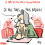 Nouvelle Première ministre : Emmanuel Macron a choisi Elisabeth Borne - Dessin de Sié