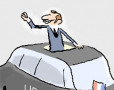 En résumé : Macron, Uber et 14 juillet - Dessin de Sié